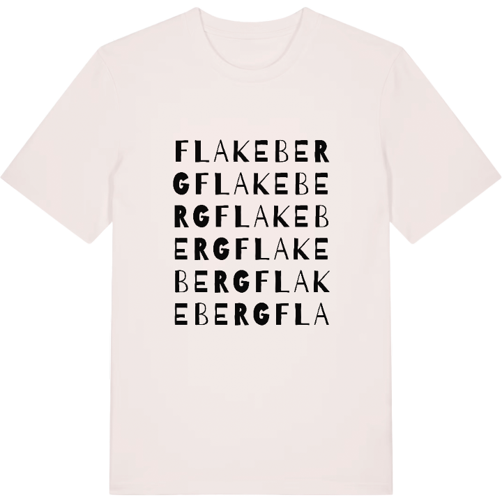 Flakeberg ordlek t-shirt – t-shirt från PinShirt