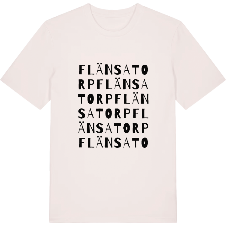 Flänsatorp ordlek t-shirt – t-shirt från PinShirt