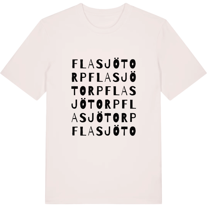 Flasjötorp ordlek t-shirt – t-shirt från PinShirt