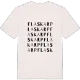 Flaskarp ordlek t-shirt