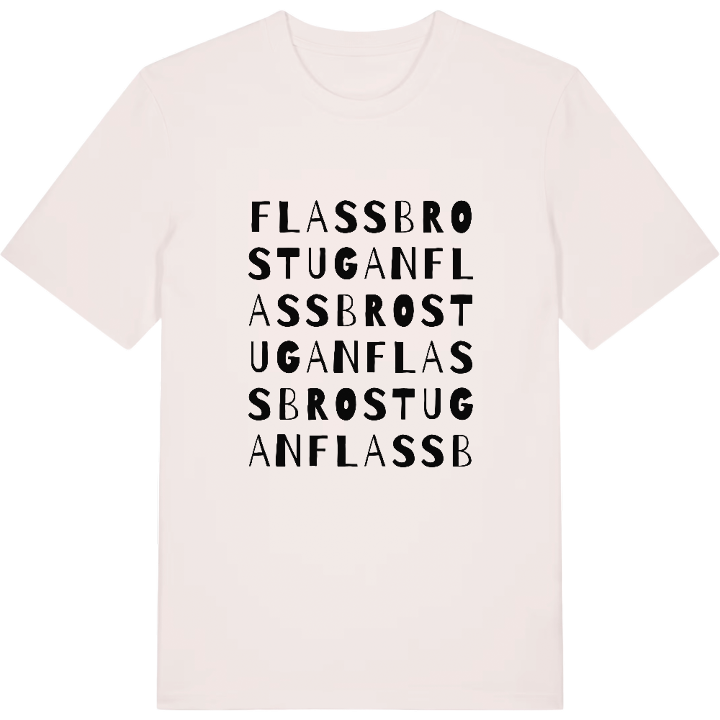 Flassbrostugan ordlek t-shirt – t-shirt från PinShirt
