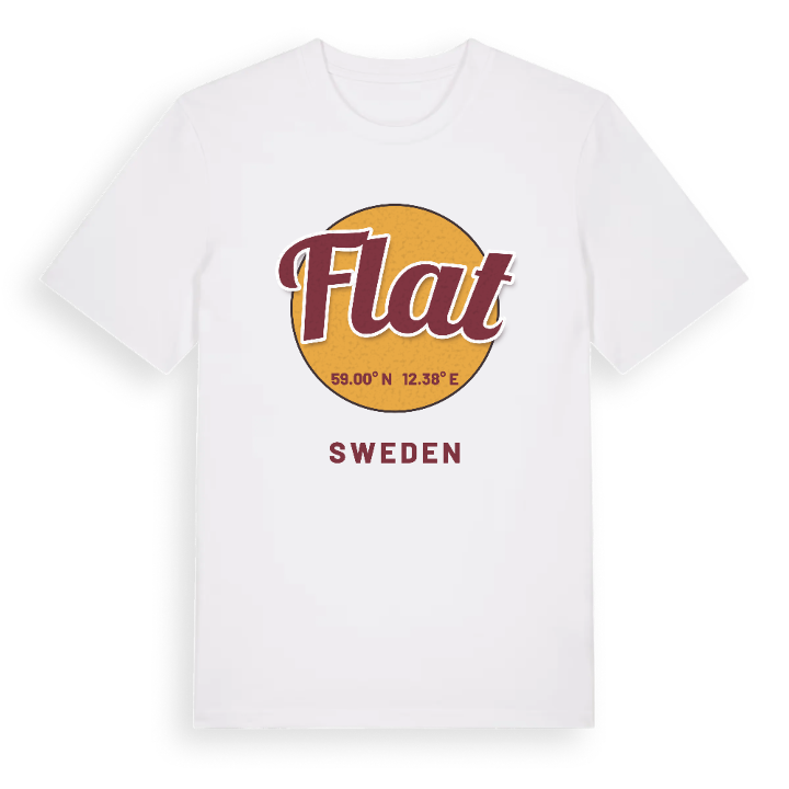 Flat cirkel t-shirt – t-shirt från PinShirt