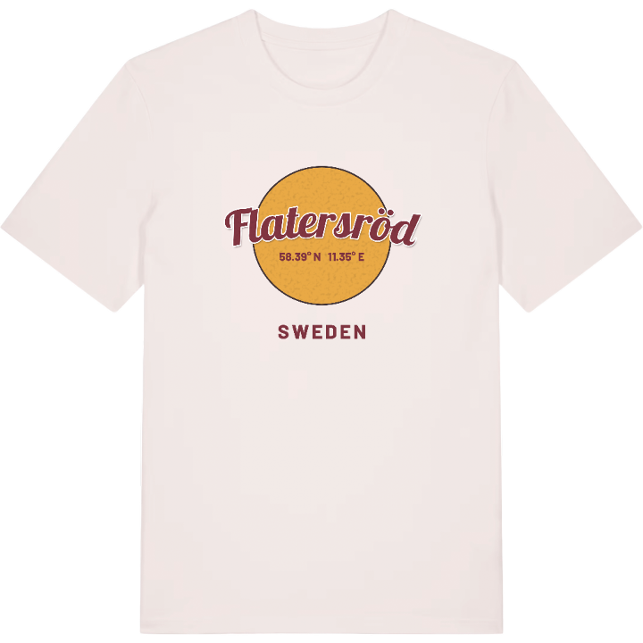 Flatersröd cirkel t-shirt – t-shirt från PinShirt