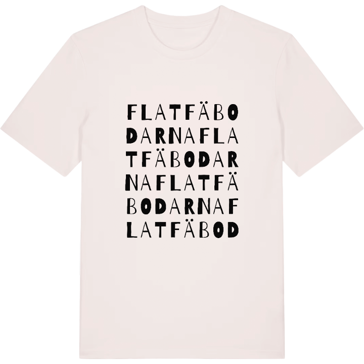 Flatfäbodarna ordlek t-shirt – t-shirt från PinShirt