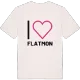 Jag älskar Flatmon t-shirt stort tryck