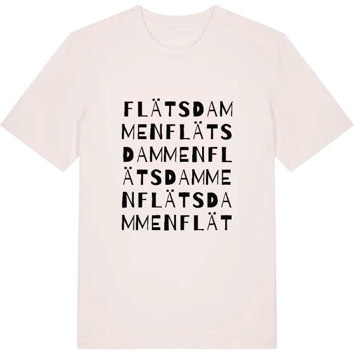 Flätsdammen ordlek t-shirt – t-shirt från PinShirt