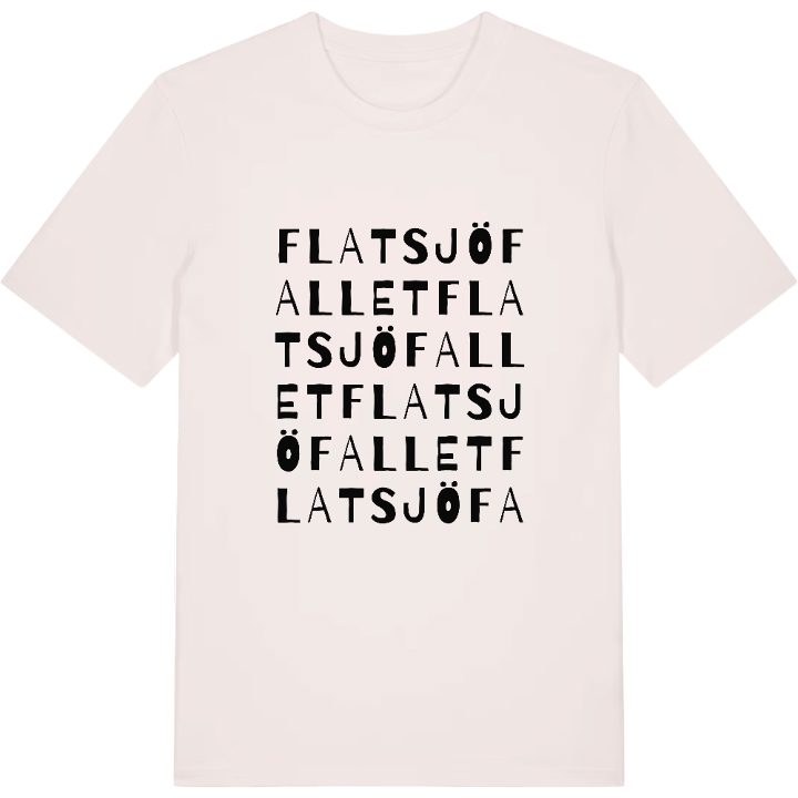 Flatsjöfallet ordlek t-shirt – t-shirt från PinShirt