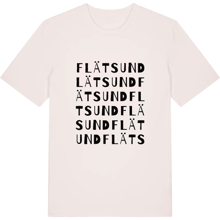 Flätsund ordlek t-shirt – t-shirt från PinShirt