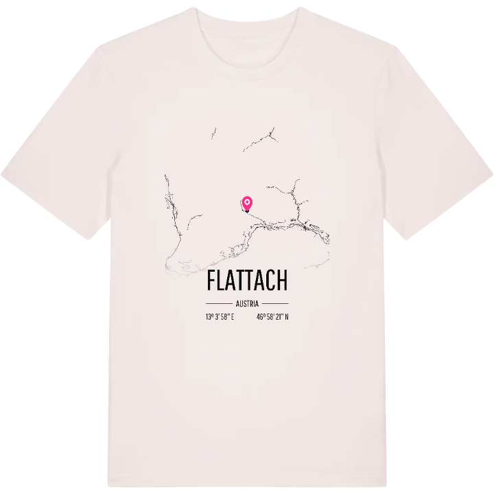 Flattach karta t-shirt – t-shirt från PinShirt