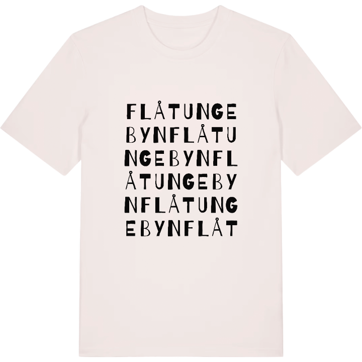Flåtungebyn ordlek t-shirt – t-shirt från PinShirt