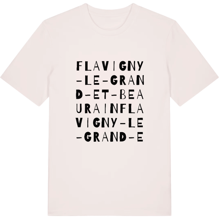 Flavigny-le-Grand-et-Beaurain ordlek t-shirt – t-shirt från PinShirt
