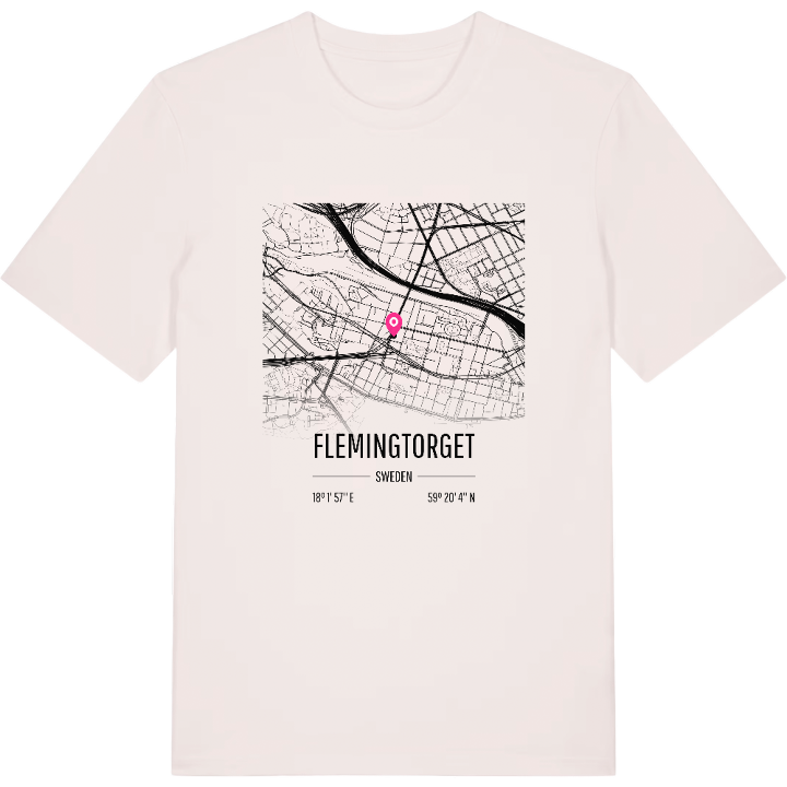 Flemingtorget karta t-shirt – t-shirt från PinShirt