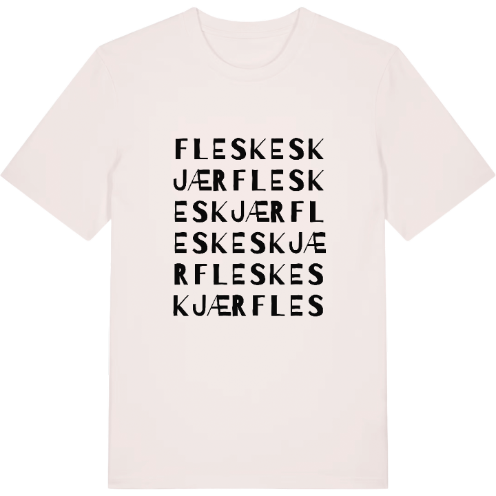 Fleskeskjær ordlek t-shirt – t-shirt från PinShirt