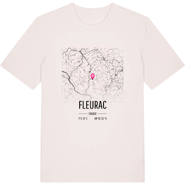 Fleurac karta t-shirt – t-shirt från PinShirt