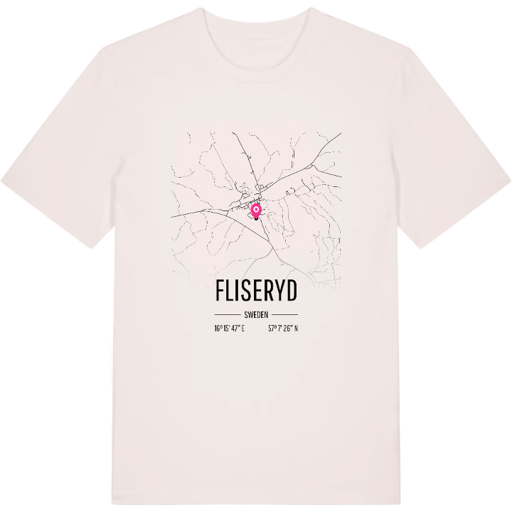Fliseryd karta t-shirt – t-shirt från PinShirt