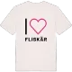 Jag älskar Fliskär t-shirt stort tryck