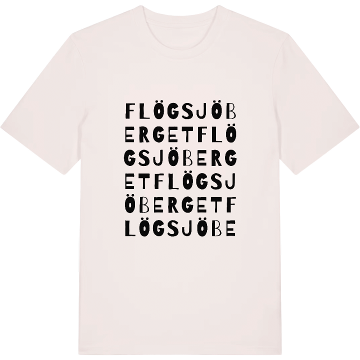 Flögsjöberget ordlek t-shirt – t-shirt från PinShirt