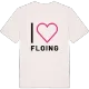 Jag älskar Floing t-shirt stort tryck