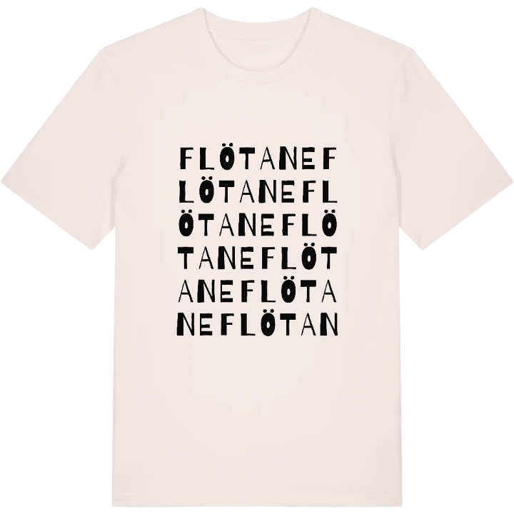 Flötane ordlek t-shirt – t-shirt från PinShirt