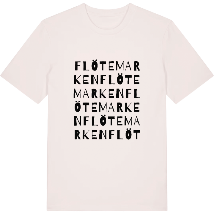 Flötemarken ordlek t-shirt – t-shirt från PinShirt