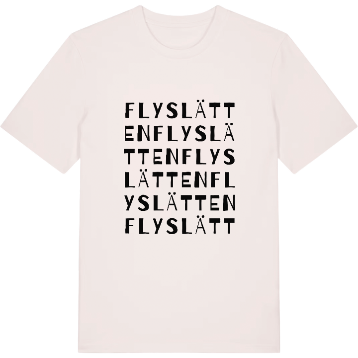 Flyslätten ordlek t-shirt – t-shirt från PinShirt