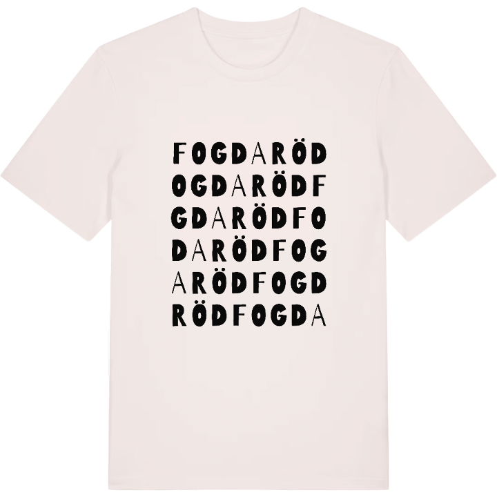 Fogdaröd ordlek t-shirt – t-shirt från PinShirt