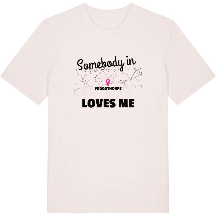 Någon i Foggathorpe älskar mig t-shirt – t-shirt från PinShirt
