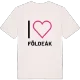 Jag älskar Földeák t-shirt stort tryck