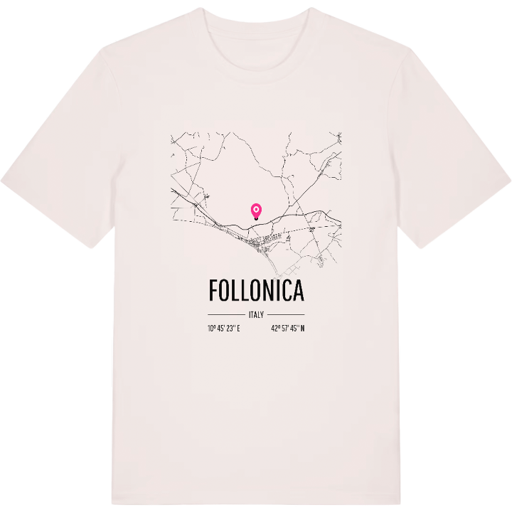 Follonica karta t-shirt – t-shirt från PinShirt