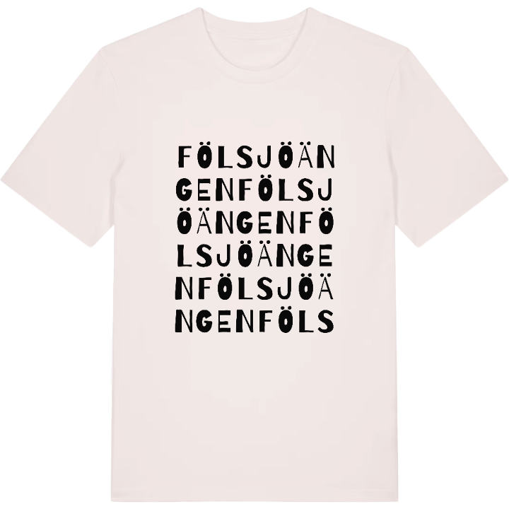 Fölsjöängen ordlek t-shirt – t-shirt från PinShirt