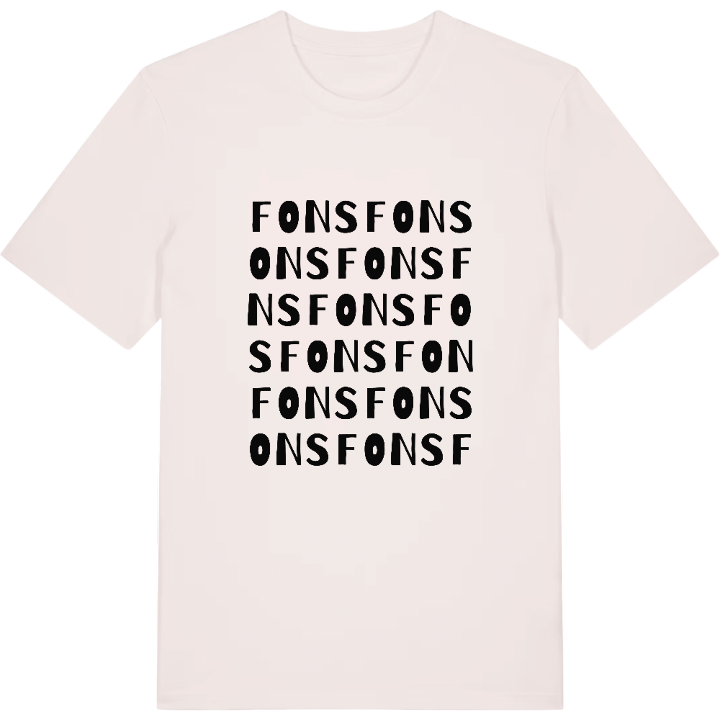 Fons ordlek t-shirt – t-shirt från PinShirt