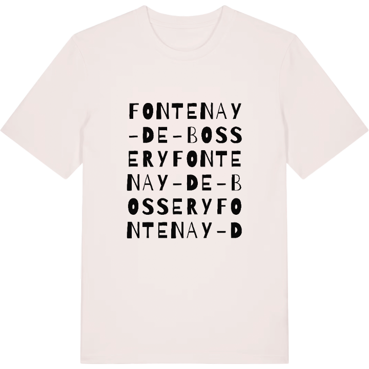 Fontenay-de-Bossery ordlek t-shirt – t-shirt från PinShirt