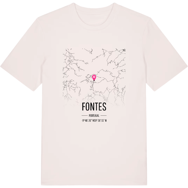 Fontes karta t-shirt – t-shirt från PinShirt