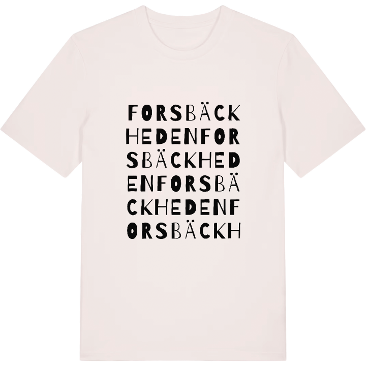 Forsbäckheden ordlek t-shirt – t-shirt från PinShirt