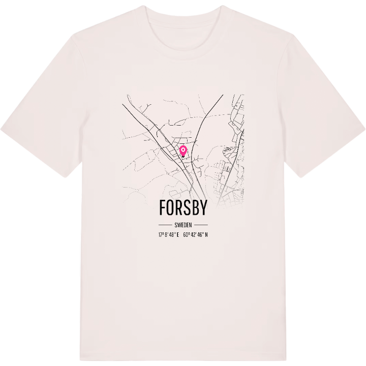 Forsby karta t-shirt – t-shirt från PinShirt