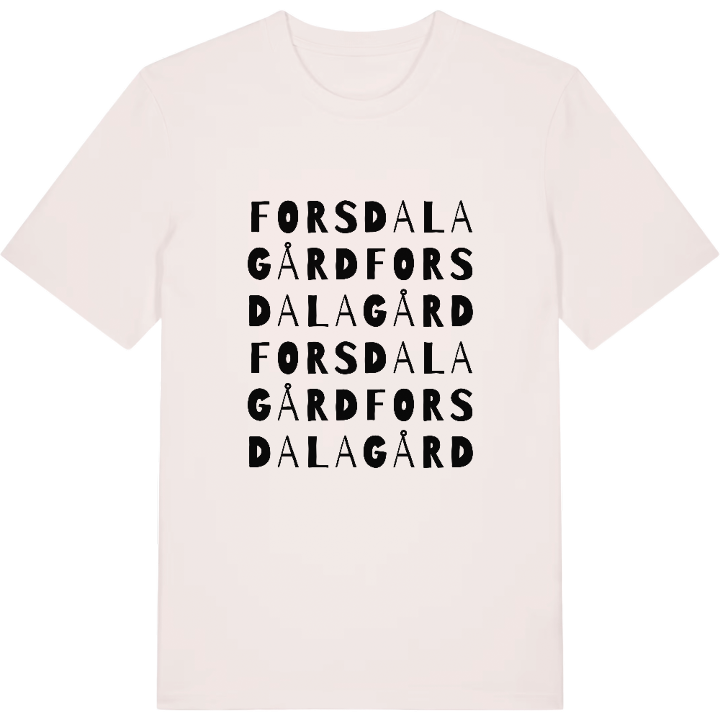 Forsdala gård ordlek t-shirt – t-shirt från PinShirt