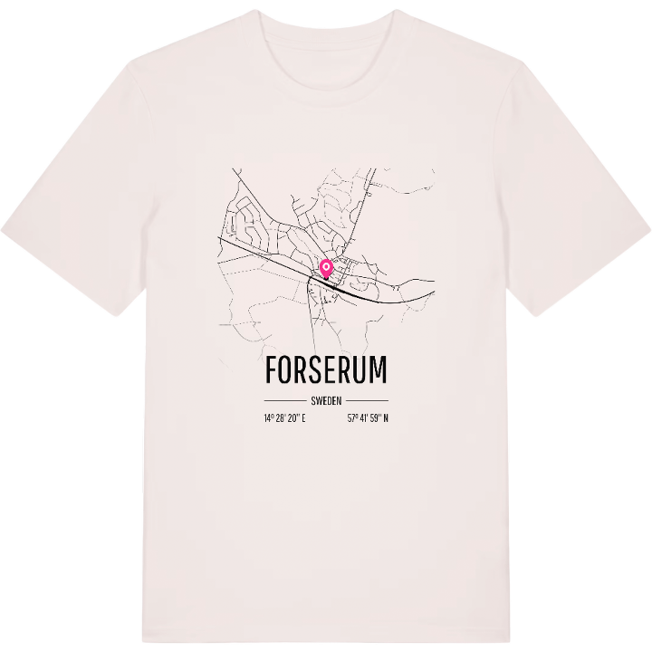 Forserum karta t-shirt – t-shirt från PinShirt