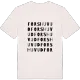 Forshuvud ordlek t-shirt