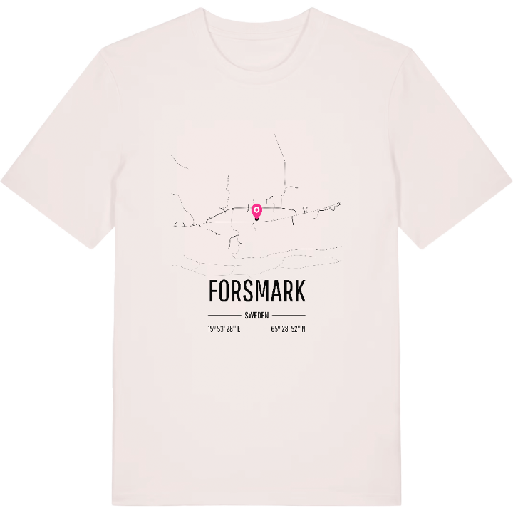 Forsmark karta t-shirt – t-shirt från PinShirt