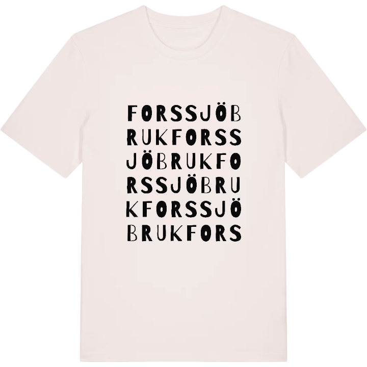 Forssjö bruk ordlek t-shirt – t-shirt från PinShirt