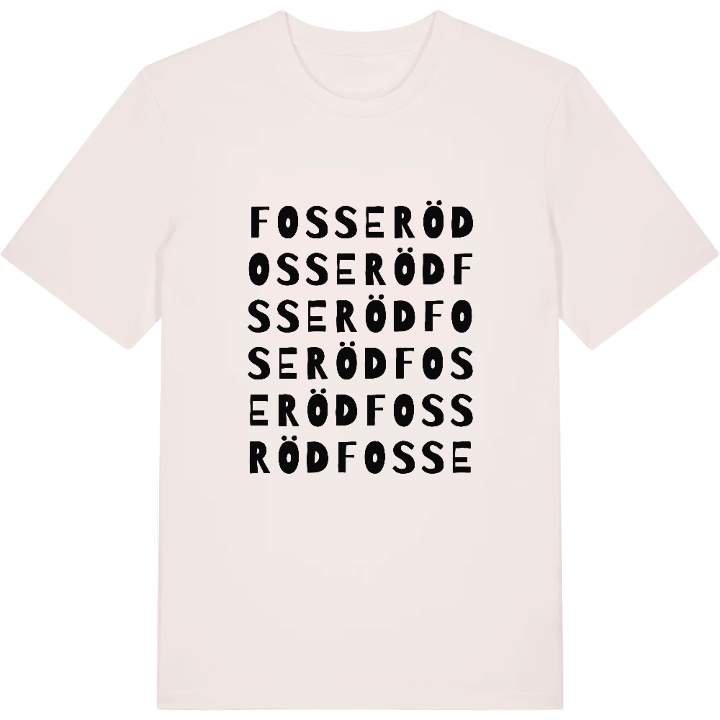 Fosseröd ordlek t-shirt – t-shirt från PinShirt