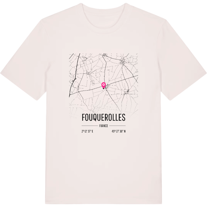 Fouquerolles karta t-shirt – t-shirt från PinShirt