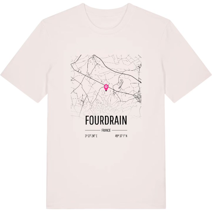 Fourdrain karta t-shirt – t-shirt från PinShirt