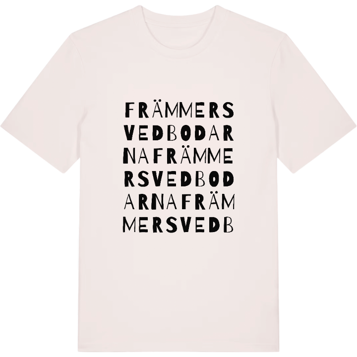 Främmersvedbodarna ordlek t-shirt – t-shirt från PinShirt