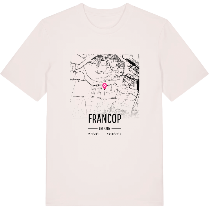 Francop karta t-shirt – t-shirt från PinShirt