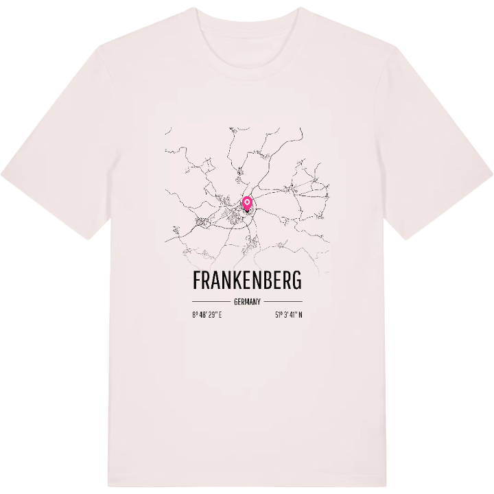 Frankenberg karta t-shirt – t-shirt från PinShirt