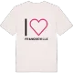 Jag älskar Franqueville t-shirt stort tryck