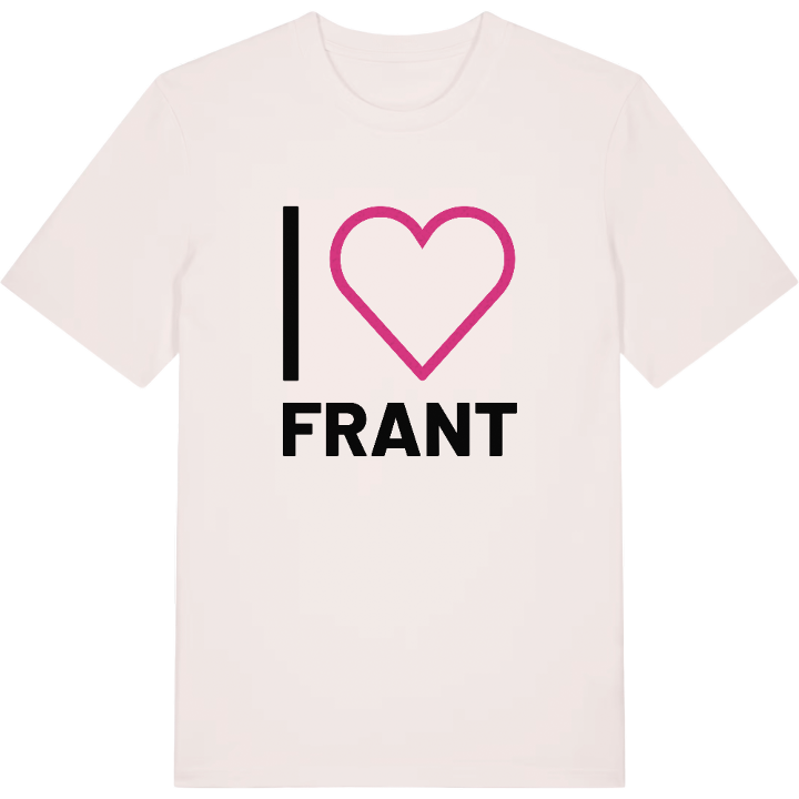 Jag älskar Frant t-shirt stort tryck – t-shirt från PinShirt