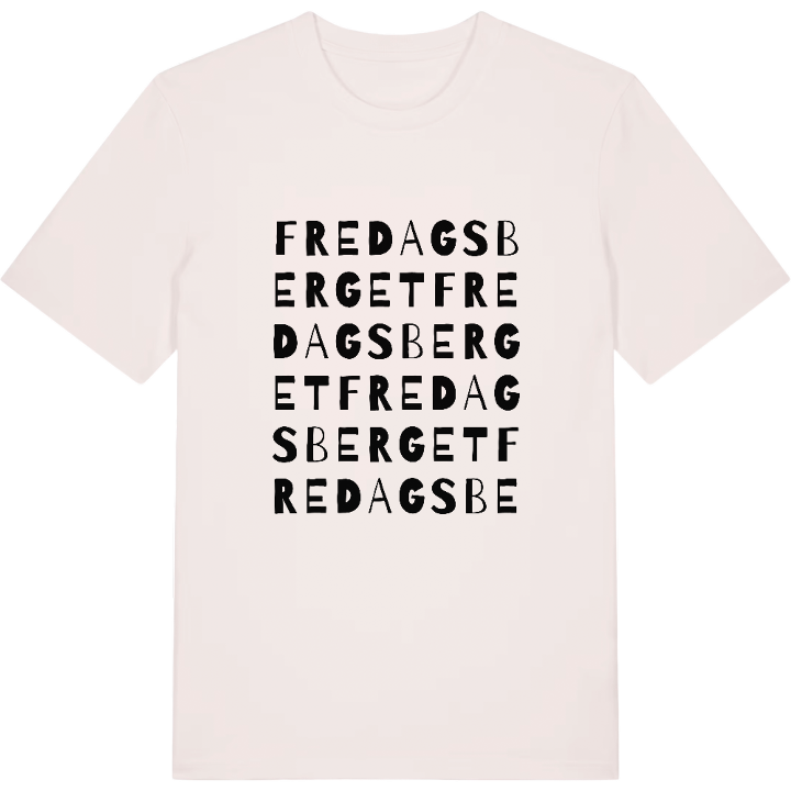 Fredagsberget ordlek t-shirt – t-shirt från PinShirt