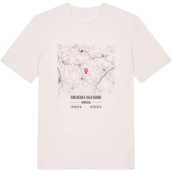 Freixeda e Vila Verde karta t-shirt – t-shirt från PinShirt